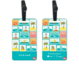 Personalised Bag Tag for Travel Add your Name - Cool