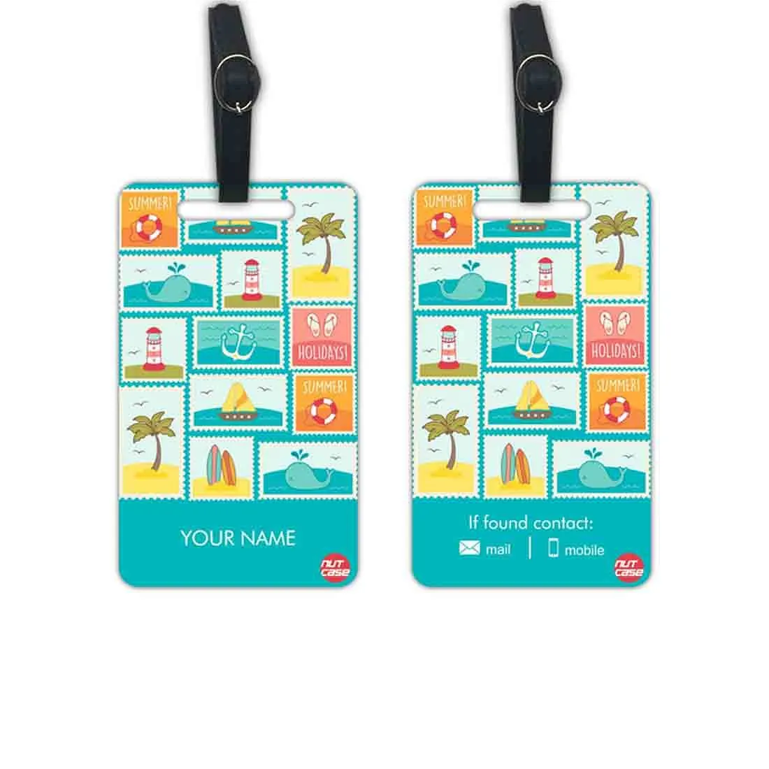 Personalised Bag Tag for Travel Add your Name - Cool