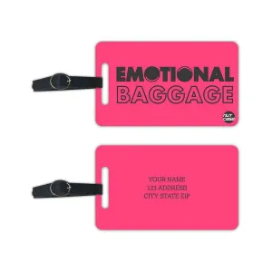 Personalized Luggage Tags with Your Name Set of 2 - Emotional