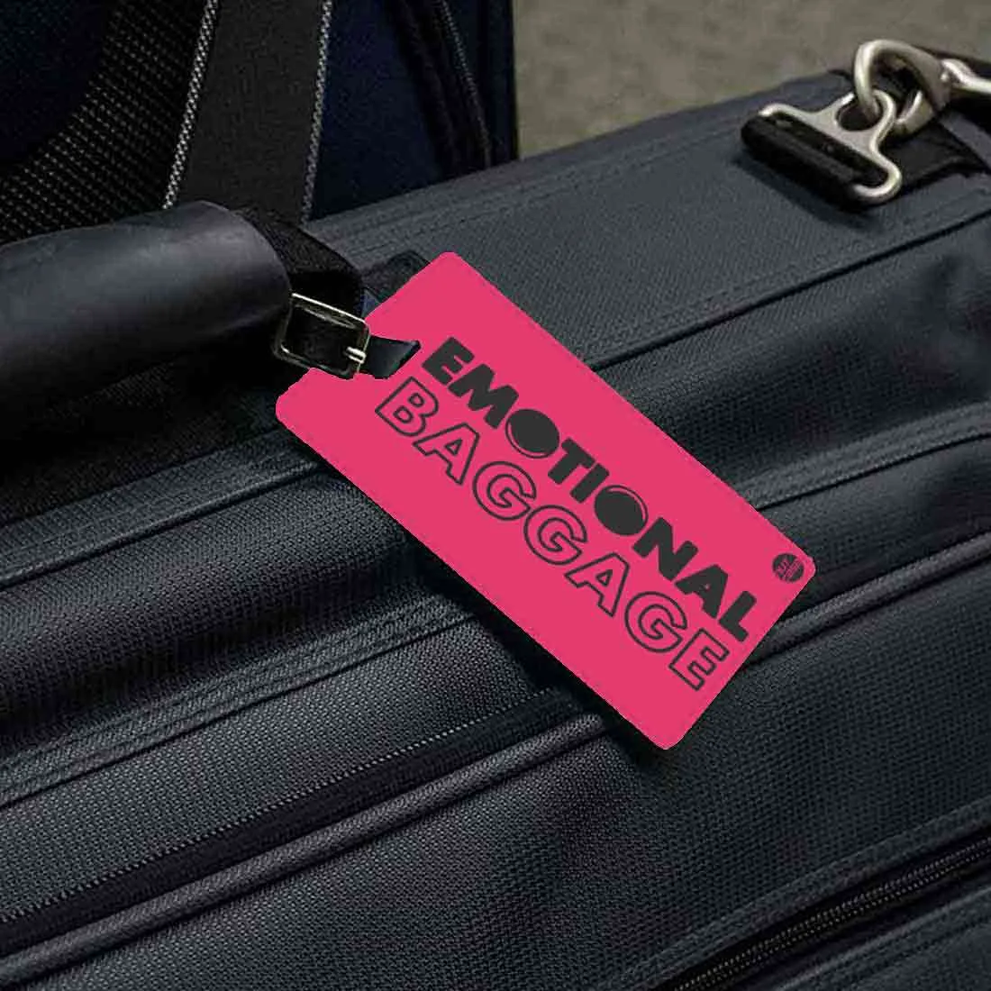 Personalized Luggage Tags with Your Name Set of 2 - Emotional