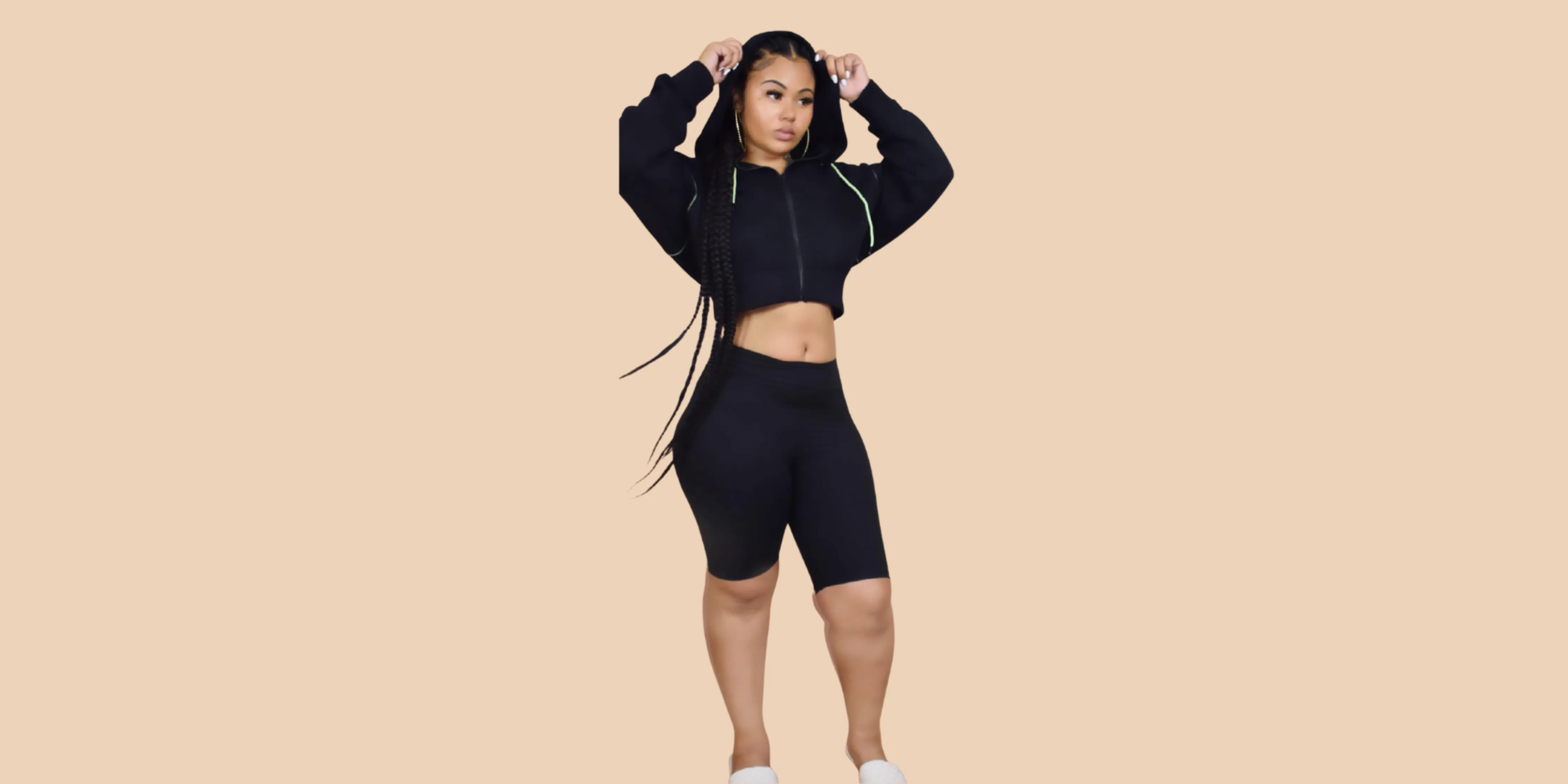 Pop of Neon Crop Jacket