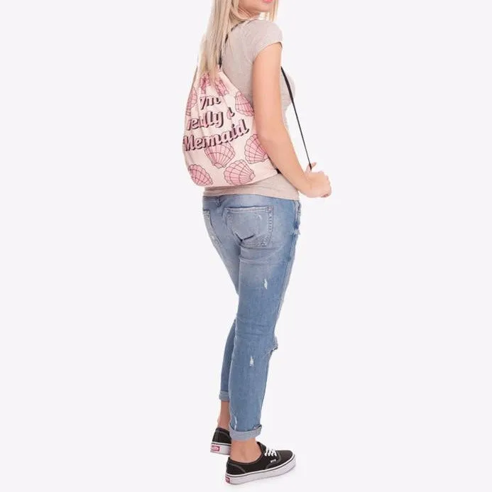 "I'm really a Mermaid" Drawstring Backpack