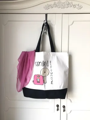 Smile it’s Sunnah - Pink Tote bag.