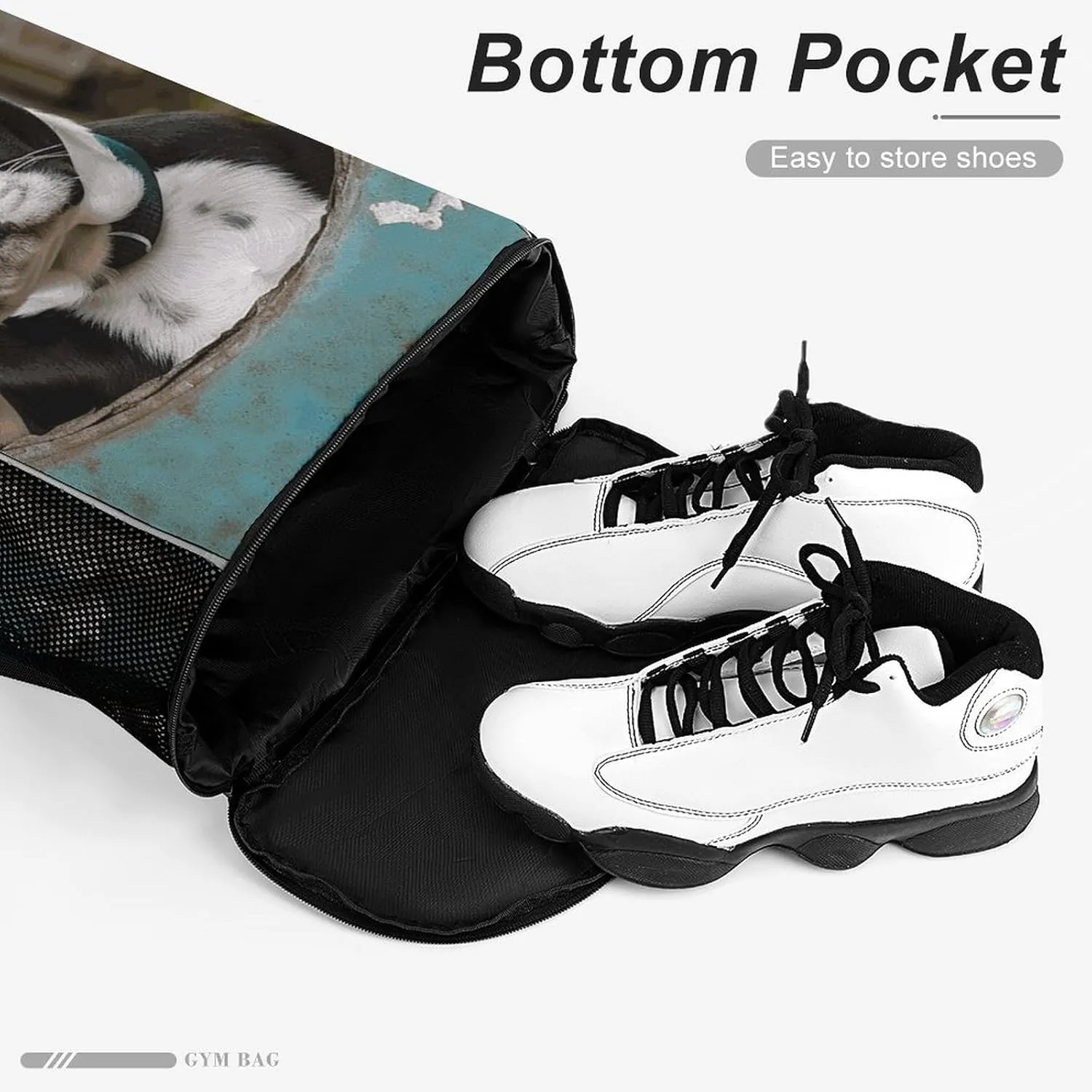 Sports Drawstring Backpack Lightweight Small Gym Bag Boston Terrier Gym Sackpack for Women Men