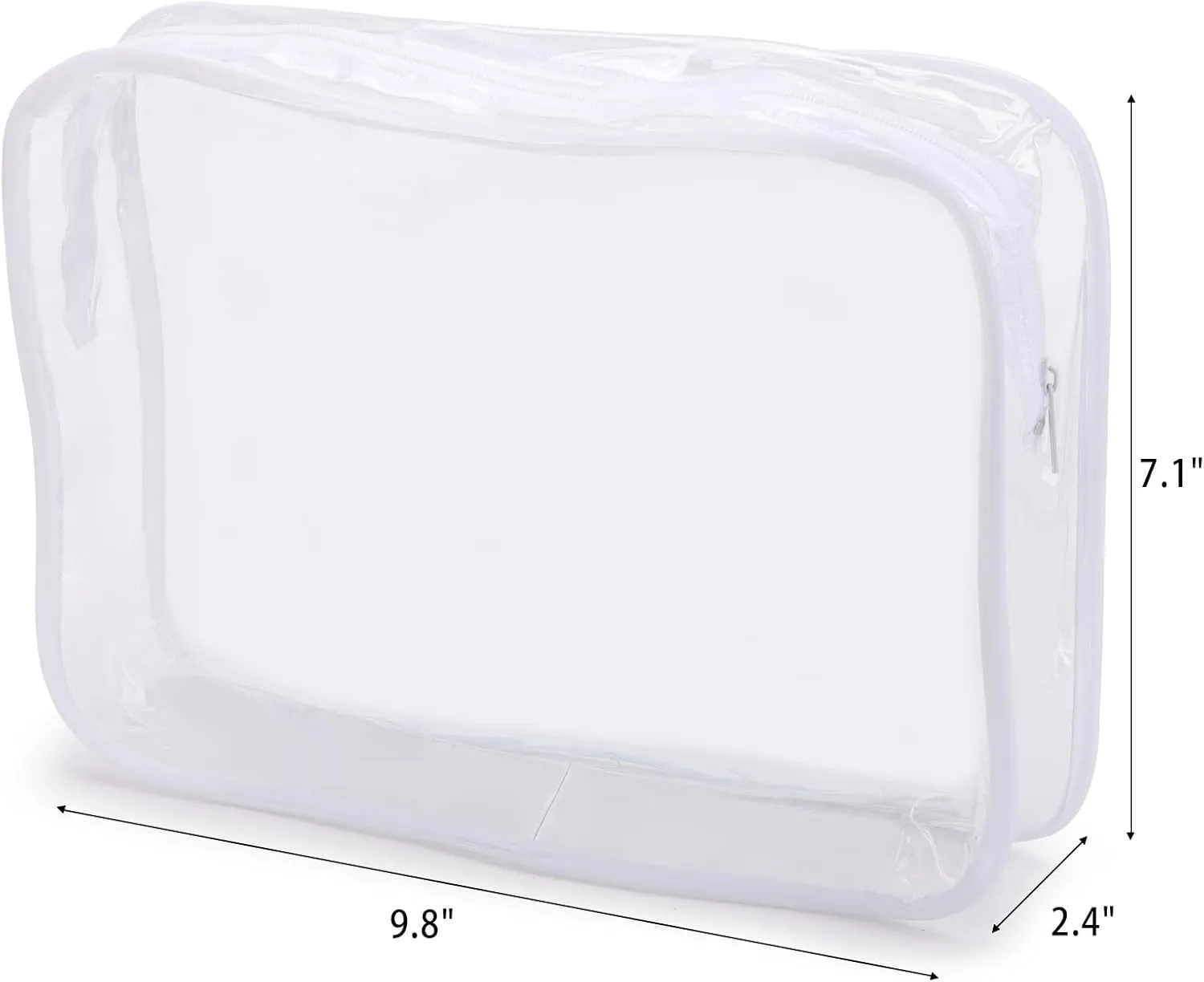 Tbestmax 10 Pack Clear Cosmetic Bags Makeup Bags Portable Waterproof TSA Approved Travel Toiletry Bags Organizer