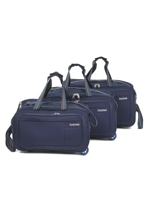 Teakwood Rolling Set of Duffel Bag (Blue)