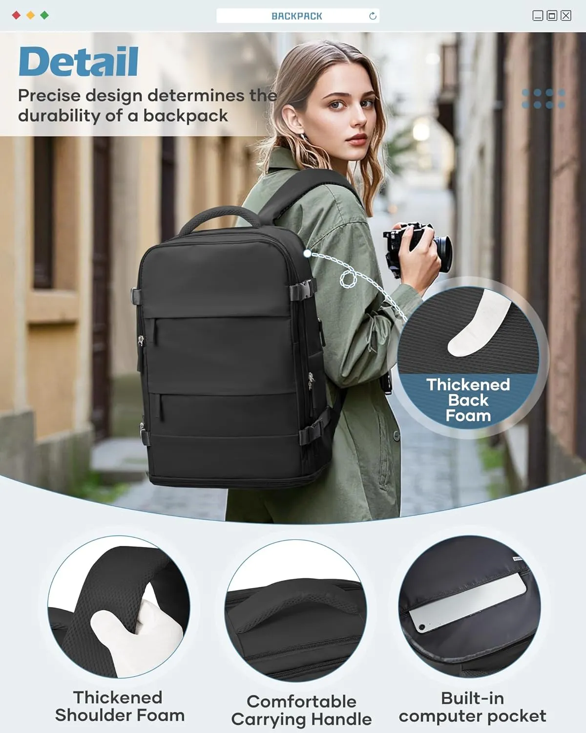 Travel Backpack For Women Men Carry On Backpack For Traveling On Airplanes Personal Item Travel Bag laptop backpacks