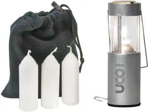 UCO Original Candle Lantern Value Pack with 3 Candles and Storage Bag, Original Size, Aluminum