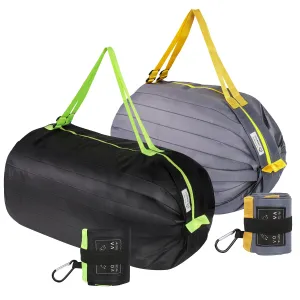 VonNova Foldable Travel Duffle Bag Large Capacity Weekender Bags with Zipper Beach Tote Bag for Storage Gym Shopping (Black  Grey 2 Sizes)