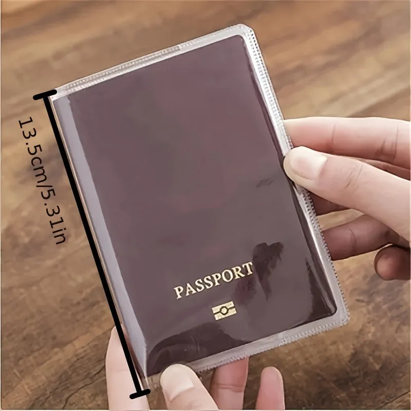Waterproof Passport Cover with Transparent PVC ID Document Clip