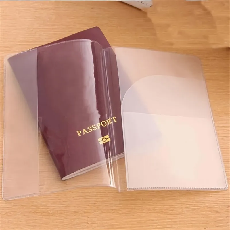 Waterproof Passport Cover with Transparent PVC ID Document Clip